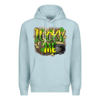 Blue Mist lucky me st. patricks day Premium Hoodie - HowdyJamesFarm