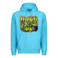 Ocean Blue lucky me st. patricks day Premium Hoodie - HowdyJamesFarm