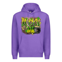 Purple lucky me st. patricks day Premium Hoodie - HowdyJamesFarm