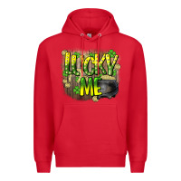 Red lucky me st. patricks day Premium Hoodie - HowdyJamesFarm
