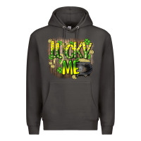 Smoke lucky me st. patricks day Premium Hoodie - HowdyJamesFarm