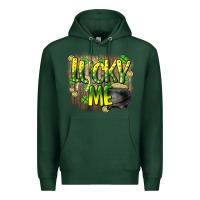 Sports Green lucky me st. patricks day Premium Hoodie - HowdyJamesFarm