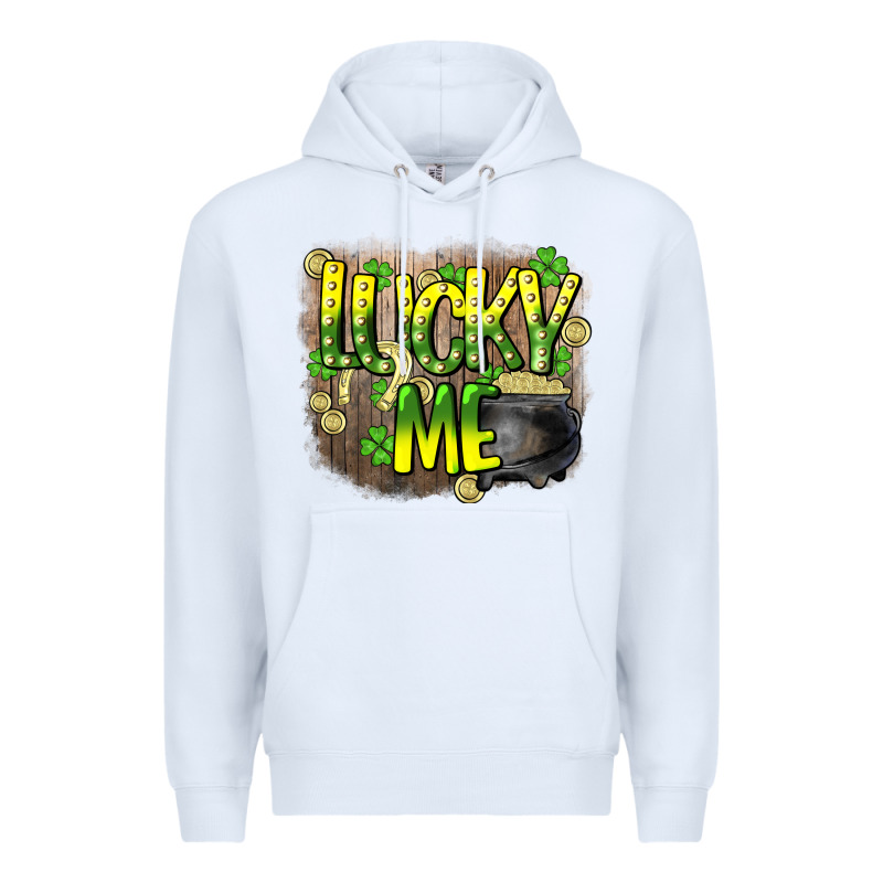Lucky Me St. Patricks Day Premium Hoodie by HowdyJamesFarm | Teevron