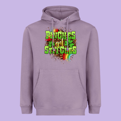 St. Patrick's Day Pinches Get Stitches Heavyweight Hoodie Designed By Oliviacreatesart