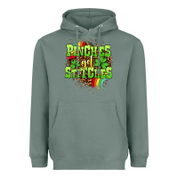 Sage St. Patrick's Day Pinches get stitches Heavyweight Hoodie - OliviaCreatesArt