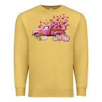 Antique Gold Breast Cancer truck Premium Sweatshirt - FaDigitalArtStudio