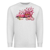 Oatmeal Heather Breast Cancer truck Premium Sweatshirt - FaDigitalArtStudio