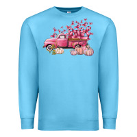 Ocean Blue Breast Cancer truck Premium Sweatshirt - FaDigitalArtStudio