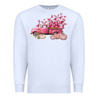 White Breast Cancer truck Premium Sweatshirt - FaDigitalArtStudio