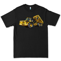 Black Articulated Hauler Premium Tee - LillyAllenDesigns