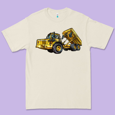 Articulated Hauler Premium Tee Designed By Lillyallendesigns