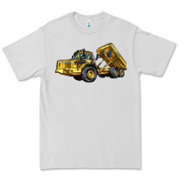 Dove Grey Articulated Hauler Premium Tee - LillyAllenDesigns