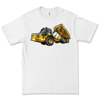 White Articulated Hauler Premium Tee - LillyAllenDesigns
