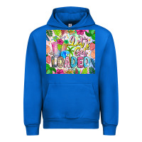 Cobalt Lets Get Loaded Urban Hoodie - CowhideDigitalArt