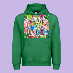 Lets Get Loaded Urban Hoodie Designed By Cowhidedigitalart