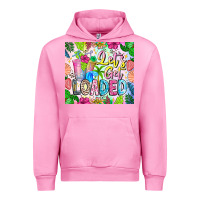 Fuchsia Pink Lets Get Loaded Urban Hoodie - CowhideDigitalArt