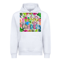 White Lets Get Loaded Urban Hoodie - CowhideDigitalArt