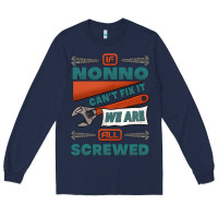 Navy if nonno can't fix it we are all screwed Long Sleeve Tee - Jasminsmagicworld
