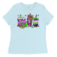 Baby Blue mardi gras coffee Ladies Tee - Jasminsmagicworld