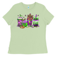 Matcha mardi gras coffee Ladies Tee - Jasminsmagicworld