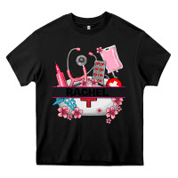 Black costom name nurse hat and elements Heavy Core Tee - AdoDesignShop