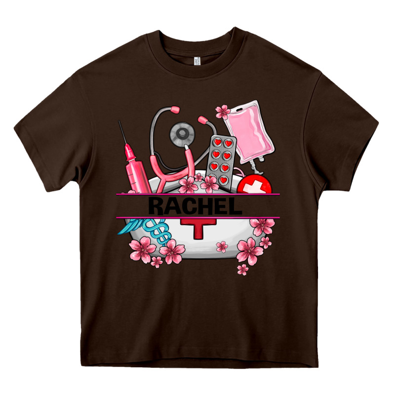Costom Name Nurse Hat And Elements Heavy Core Tee by AdoDesignShop | Teevron