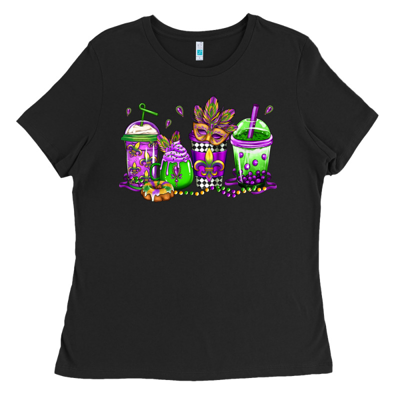 Mardi Gras Coffee Ladies Tee by Jasminsmagicworld | Teevron