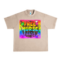 French Oak Free Nurse Hugs LGBTQ+ Tumbler Urban Heavy Tee - BundleAndBundleShop
