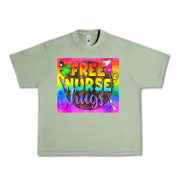 Oil Green Free Nurse Hugs LGBTQ+ Tumbler Urban Heavy Tee - BundleAndBundleShop