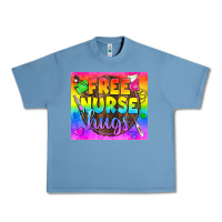 Pebble Blue Free Nurse Hugs LGBTQ+ Tumbler Urban Heavy Tee - BundleAndBundleShop