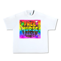 White Free Nurse Hugs LGBTQ+ Tumbler Urban Heavy Tee - BundleAndBundleShop