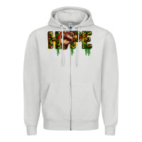 Dove Grey hope juneteenth Zipper Hoodie - CowGirlArtShop