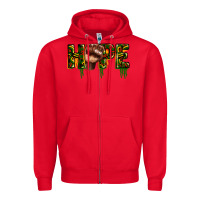 Red hope juneteenth Zipper Hoodie - CowGirlArtShop