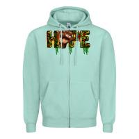 Seafoam hope juneteenth Zipper Hoodie - CowGirlArtShop
