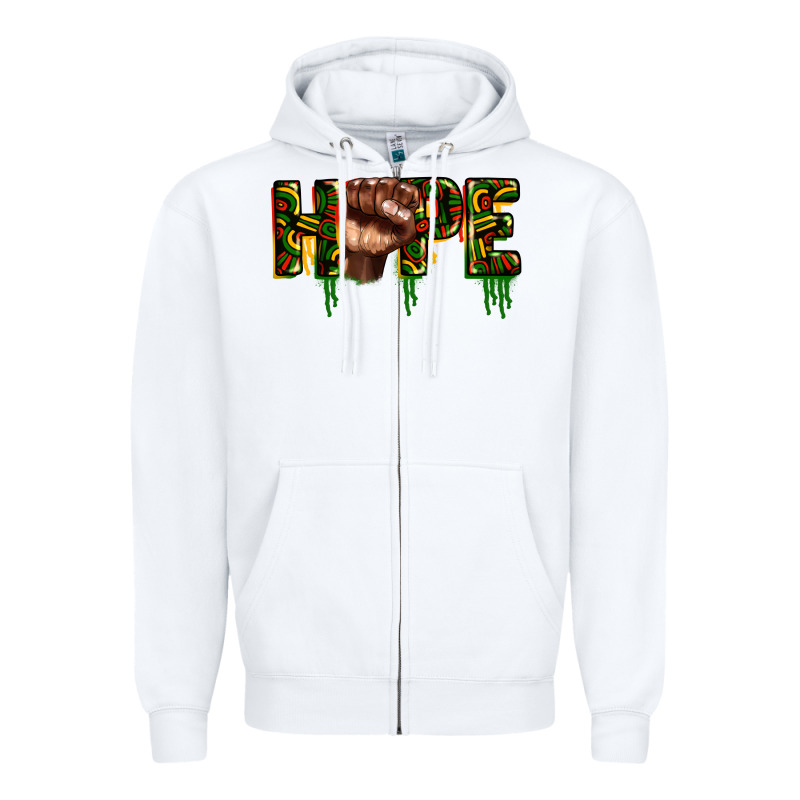 Hope Juneteenth Zipper Hoodie by CowGirlArtShop | Teevron