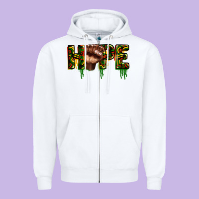 Hope Juneteenth Zipper Hoodie Designed By Cowgirlartshop