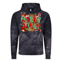 Cloud Black holly jolly christmas Vintage Hoodie - MaliasSmallBusiness