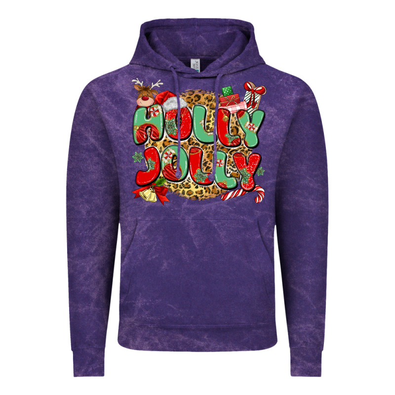 Holly Jolly Christmas Vintage Hoodie by MaliasSmallBusiness | Teevron