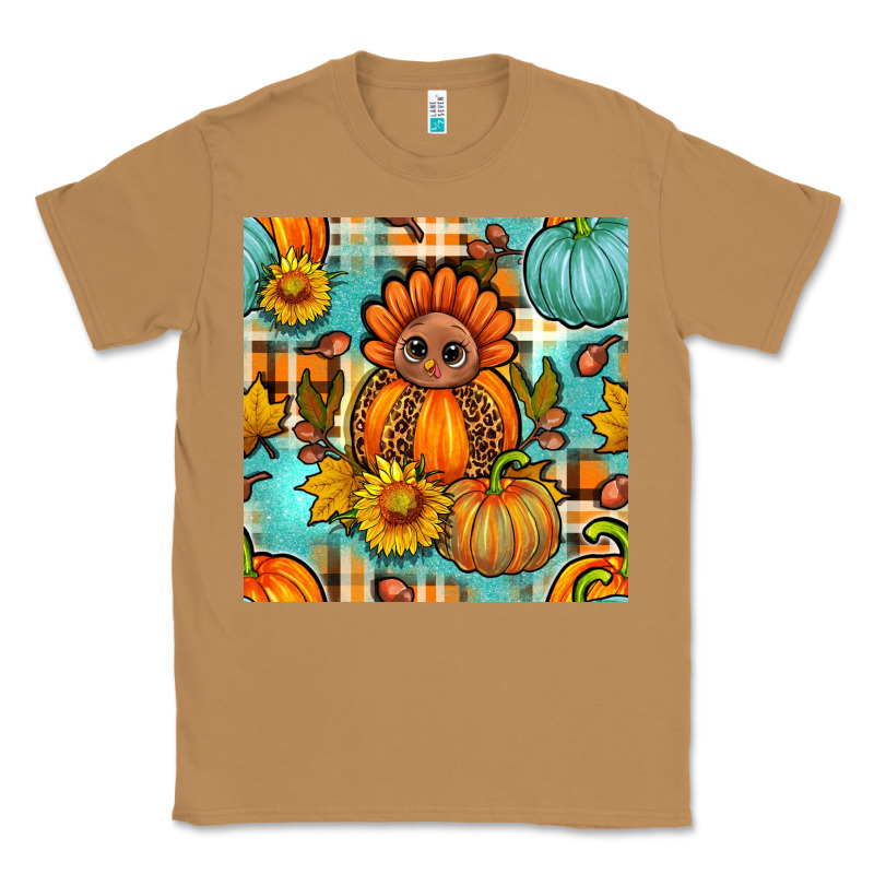 Thanksgiving Turkey With Tartan Seamless Pattern Bbs Classic Tee by BundleAndBundleShop | Teevron
