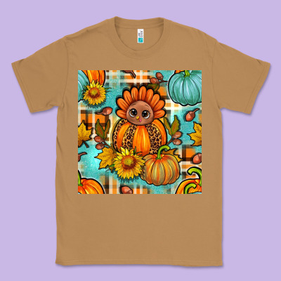 Thanksgiving Turkey With Tartan Seamless Pattern Bbs Classic Tee Designed By Bundleandbundleshop