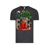 Vintage Black sassy elf Vintage Tee - MaliasSmallBusiness