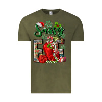 Vintage Olive sassy elf Vintage Tee - MaliasSmallBusiness