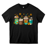 Black sloth coffee cups Heavy Core Tee - Jasminsmagicworld