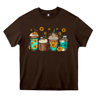 Chocolate Brown sloth coffee cups Heavy Core Tee - Jasminsmagicworld