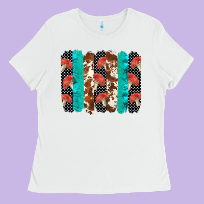 Ladybug Brushstrokes  2 Ladies Tee Designed By Barkaloodesign