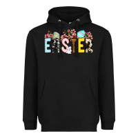 Black Western Easter Heavyweight Hoodie - OliviaCreatesArt