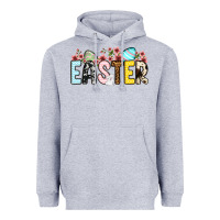 Heather Grey Western Easter Heavyweight Hoodie - OliviaCreatesArt