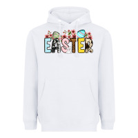 White Western Easter Heavyweight Hoodie - OliviaCreatesArt