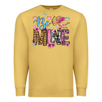 Antique Gold be mine valentine's day Premium Sweatshirt - OliviaCreatesArt