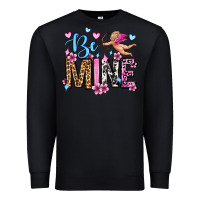 Black be mine valentine's day Premium Sweatshirt - OliviaCreatesArt